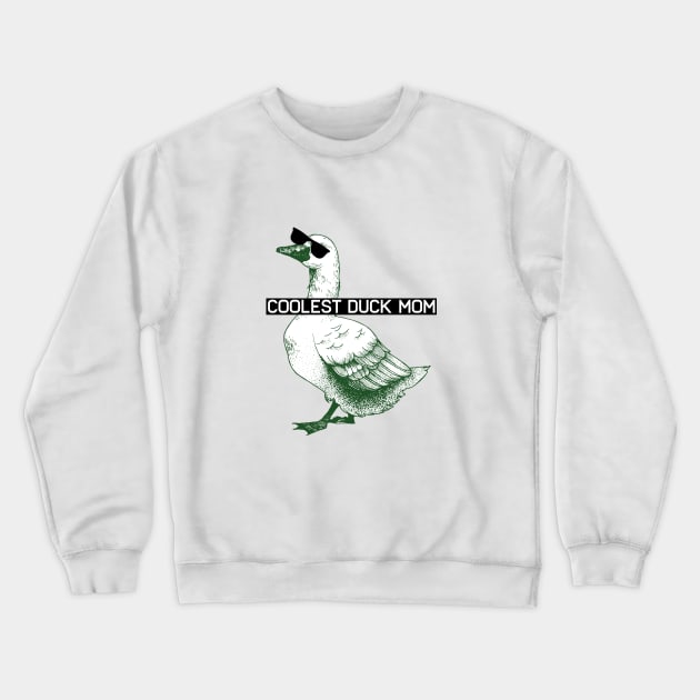 Coolest duck mom mama duck swaggy Crewneck Sweatshirt by Los Babyos